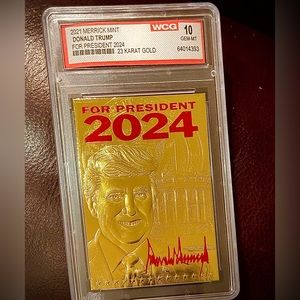 Donald Trump 23k Gold Card